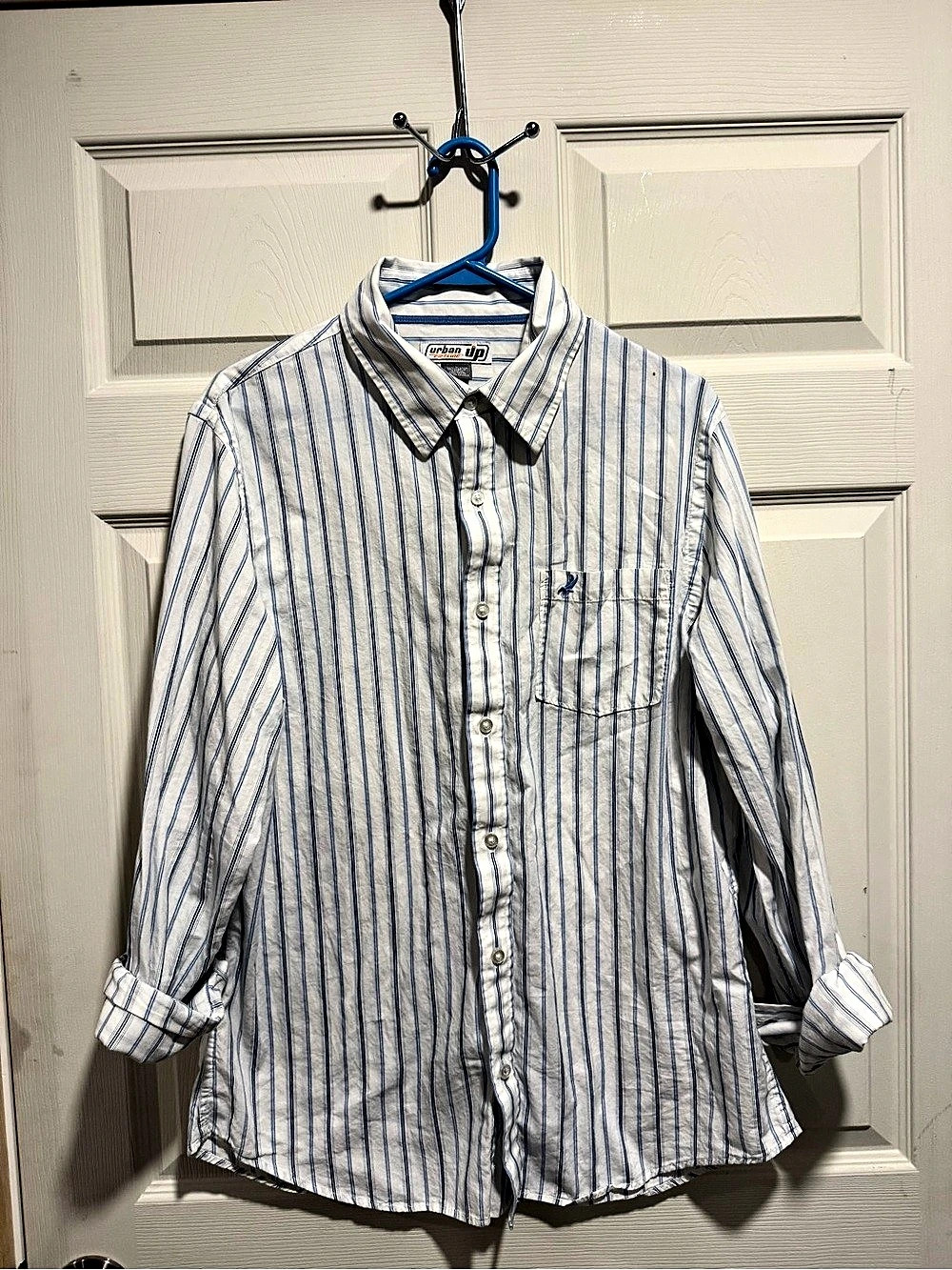 Urban Pipeline Men's Striped Cotton Shirt Size Large